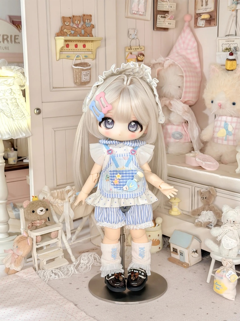 1/6ドール服 カントリー風 6点セット ドール服 ワンピース