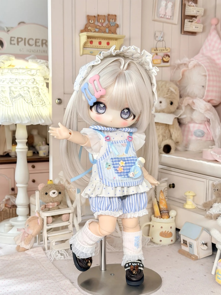 1/6ドール服 カントリー風 6点セット ドール服 ワンピース