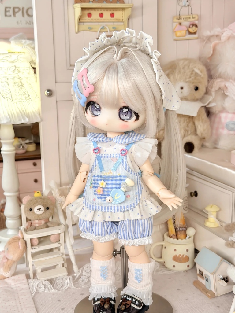 1/6ドール服 カントリー風 6点セット ドール服 ワンピース