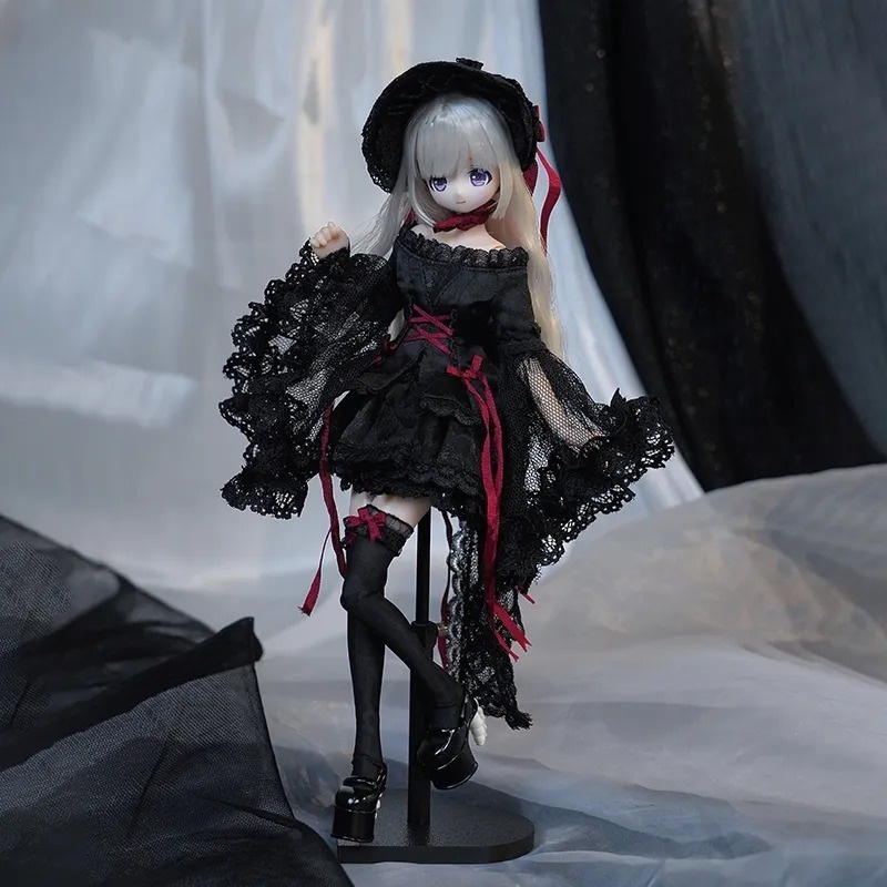 1/6 ゴスロリ風ドレス 8点セット ドール服 Azone OB22 OB24 オビツ22 オビツ24 ピュアニーモ S ピュアニーモ M