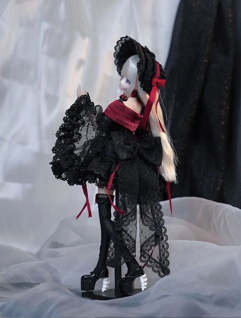 1/6 ゴスロリ風ドレス 8点セット ドール服 Azone OB22 OB24 オビツ22 オビツ24 ピュアニーモ S ピュアニーモ M