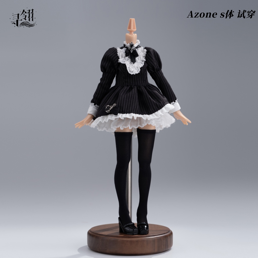 1/6ドール服　ゴスロリドレス　Azone　OB22　OB24　オビツ22　オビツ24　ピュアニーモ S　ピュアニーモ M　