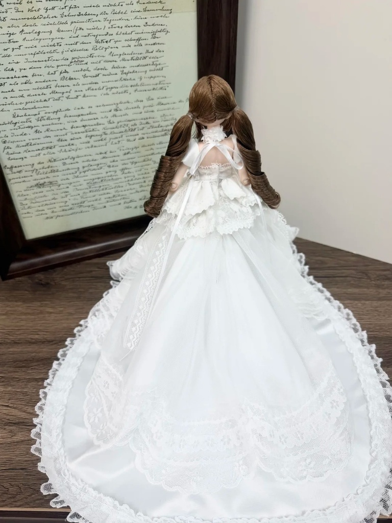 1/6ドール服 ウェディングドレス Azone OB24 オビツ24 ピュアニーモ M
