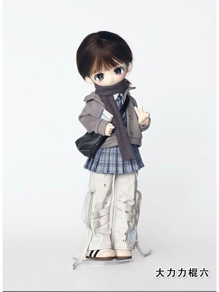 1/4ドール服 カジュアルコーデ 学院風 ストリート系 ドール服 4点セット