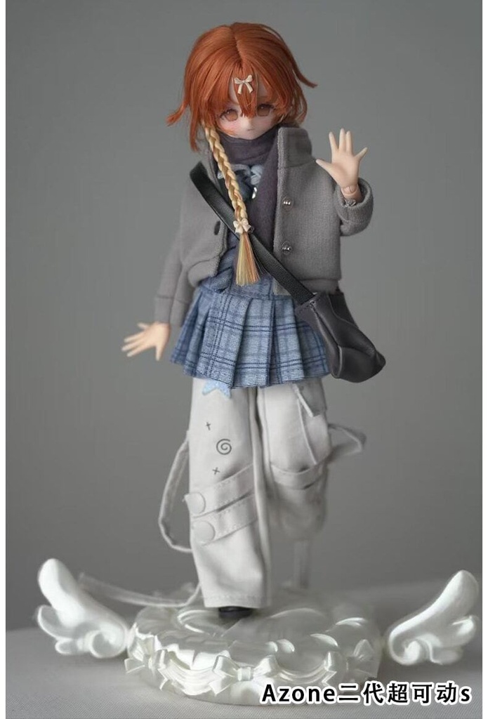 1/4ドール服 カジュアルコーデ 学院風 ストリート系 ドール服 4点セット