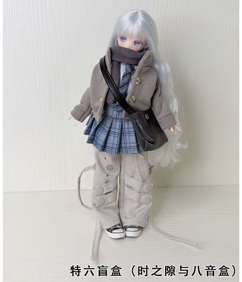 1/4ドール服 カジュアルコーデ 学院風 ストリート系 ドール服 4点セット