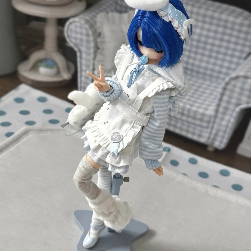 1/6ドール服 猫耳パーカー Azone OB24 OB22 オビツ24 ピュアニーモ M ピュアニーモ S