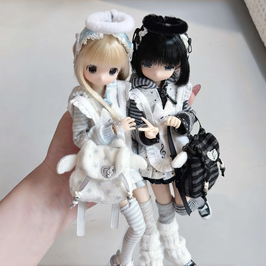 1/6ドール服 猫耳パーカー Azone OB24 OB22 オビツ24 ピュアニーモ M ピュアニーモ S