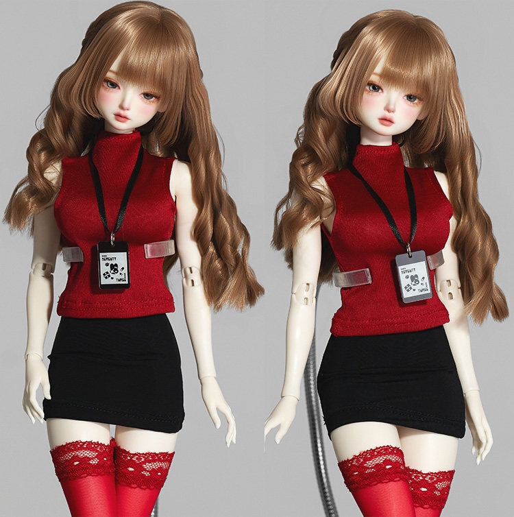 【1/4】 ハイネックタイトセット　ドール服　MDD　1/4ドール服　1/4ドール用　MSD　オフィスウェア