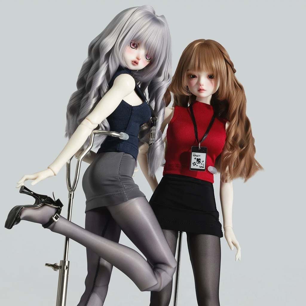 【1/4】 ハイネックタイトセット　ドール服　MDD　1/4ドール服　1/4ドール用　MSD　オフィスウェア