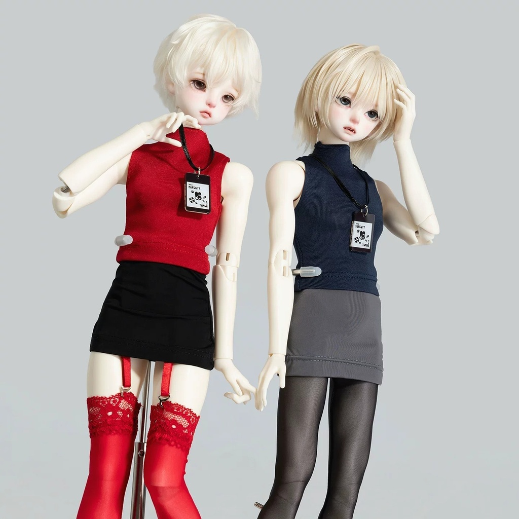 【1/4】 ハイネックタイトセット　ドール服　MDD　1/4ドール服　1/4ドール用　MSD　オフィスウェア
