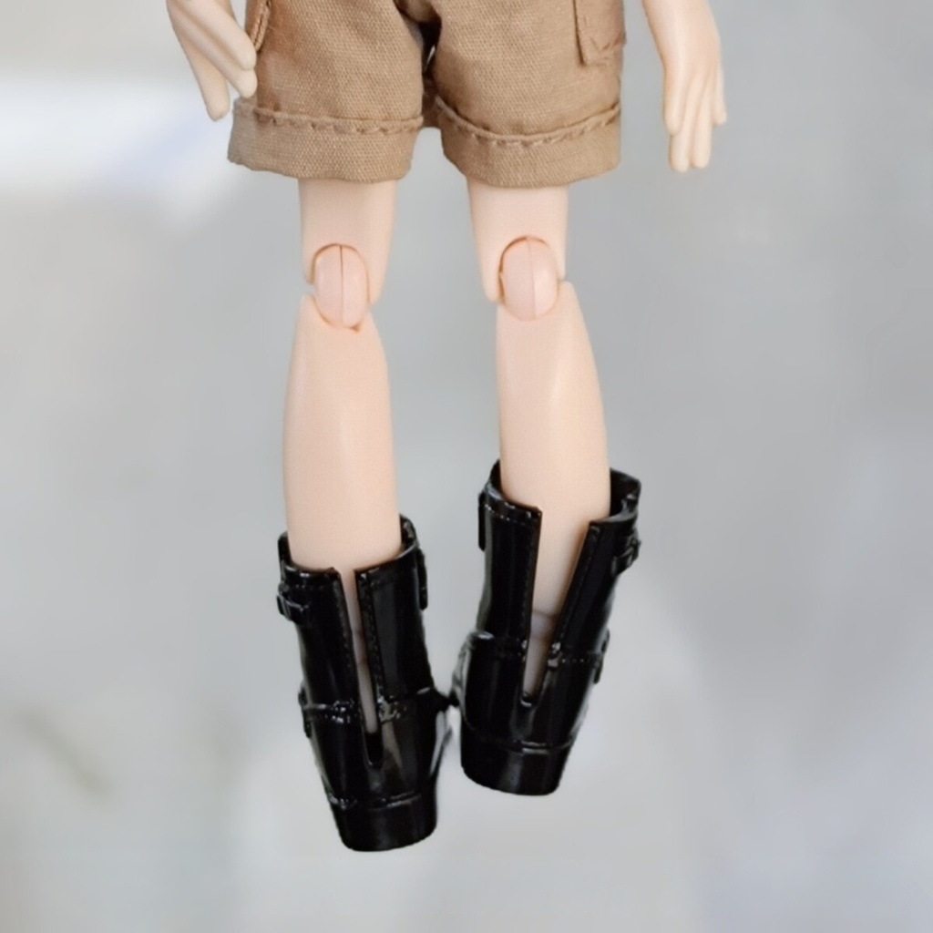 1/6ドール靴 ショートブーツ Azone OB22 OB24 オビツ22 オビツ24 メリージェーンシューズ ピュアニーモ S ピュアニーモ M ドール服