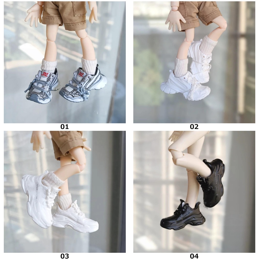 1/6ドール靴 スニーカー Azone OB22 OB24 オビツ22 オビツ24 メリージェーンシューズ ピュアニーモ S ピュアニーモ M ドール服