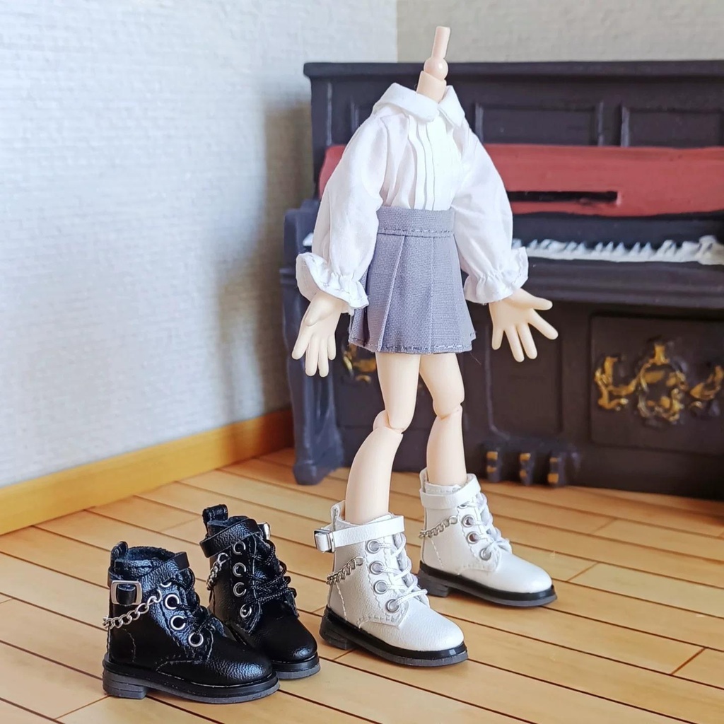 1/6ドール靴 ショートブーツ Azone OB22 OB24 OB26 オビツ22 オビツ24 メリージェーンシューズ ピュアニーモ S ピュアニーモ M ドール服