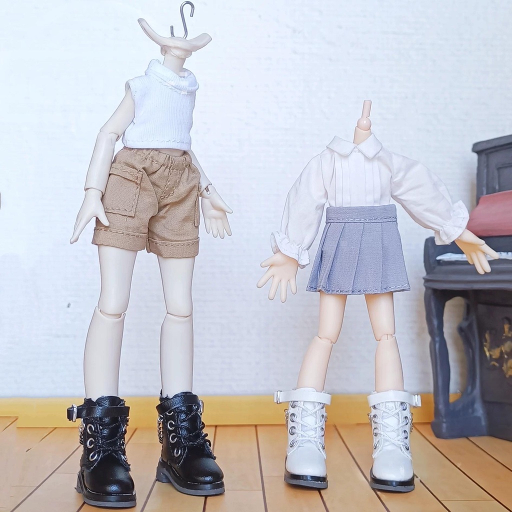1/6ドール靴 ショートブーツ Azone OB22 OB24 OB26 オビツ22 オビツ24 メリージェーンシューズ ピュアニーモ S ピュアニーモ M ドール服