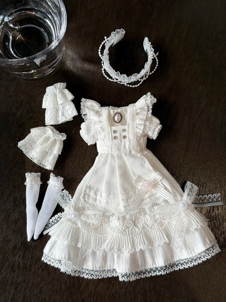 1/6ドール服　クラシカルドレスセット　5点セット　Azone　OB24　オビツ24　ピュアニーモ M　1/8ドール服　