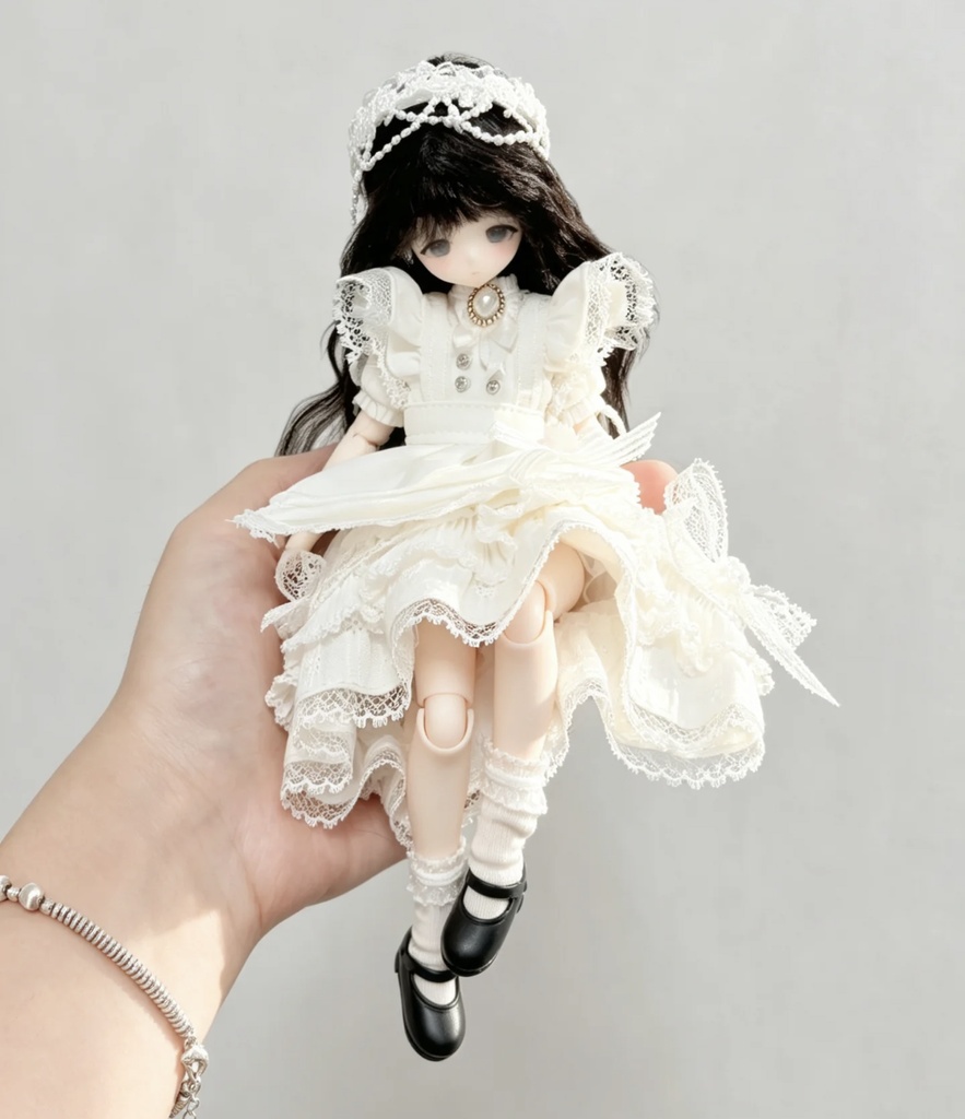 1/6ドール服　クラシカルドレスセット　5点セット　Azone　OB24　オビツ24　ピュアニーモ M　1/8ドール服　