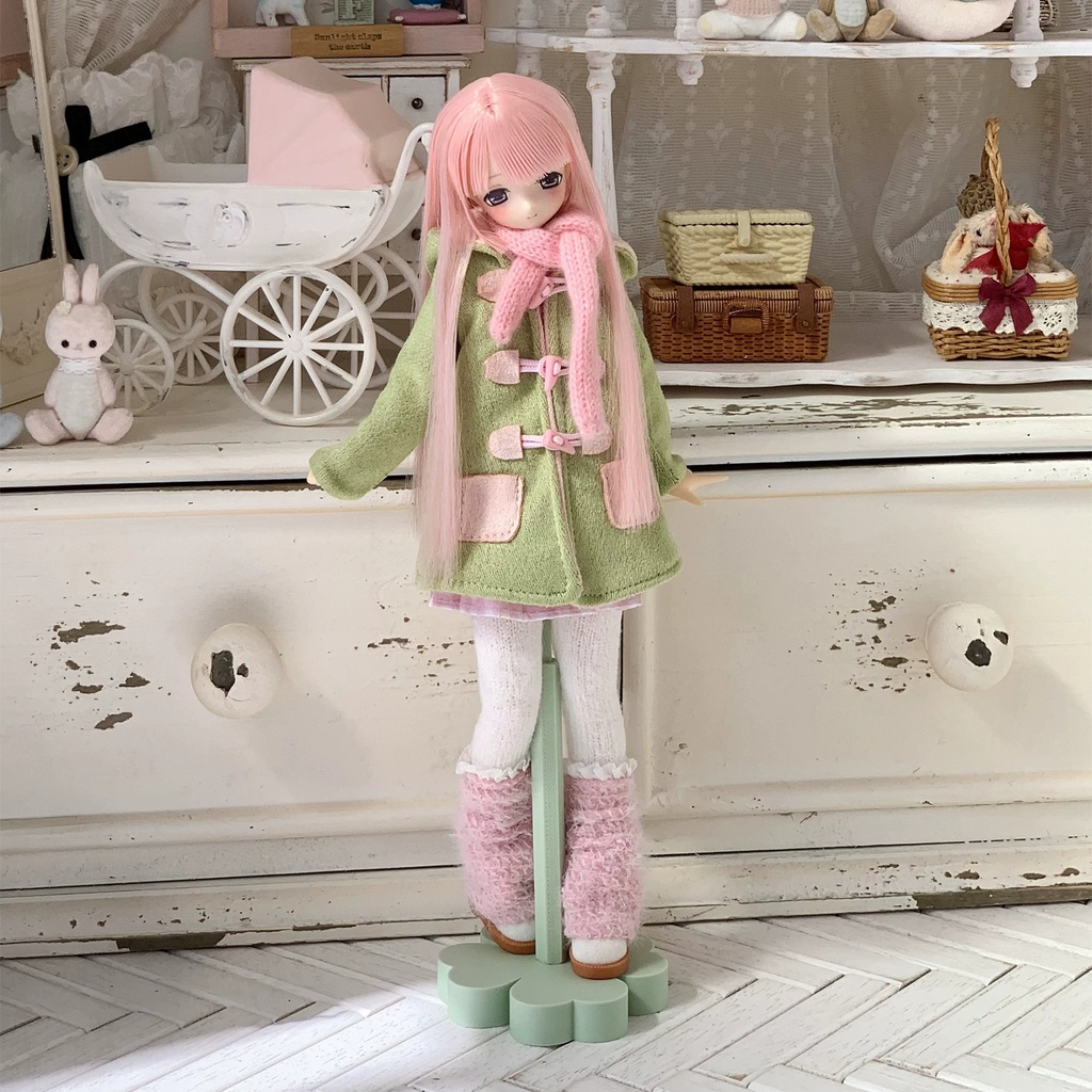 1/6ドール服 冬服セット もこもこコートセット 6点セット Azone OB24 OB22 オビツ24 ピュアニーモ M ピュアニーモ S