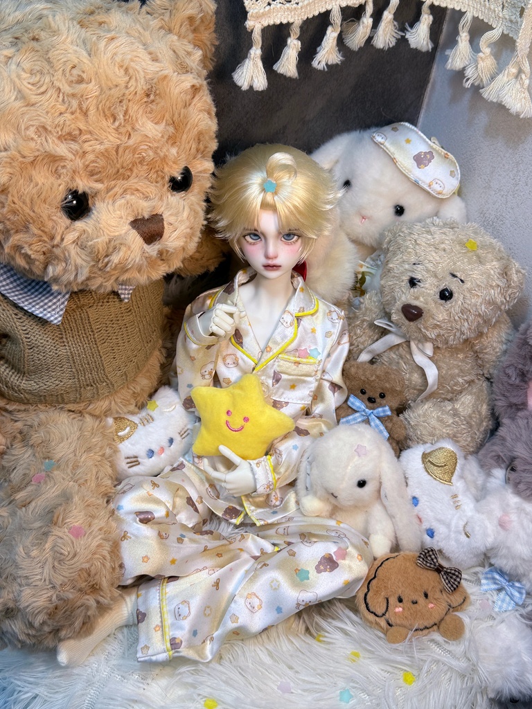 【1/6,1/4,75cm】 ドール用 パジャマ 1/4ドール服 1/6ドール服 3点セット