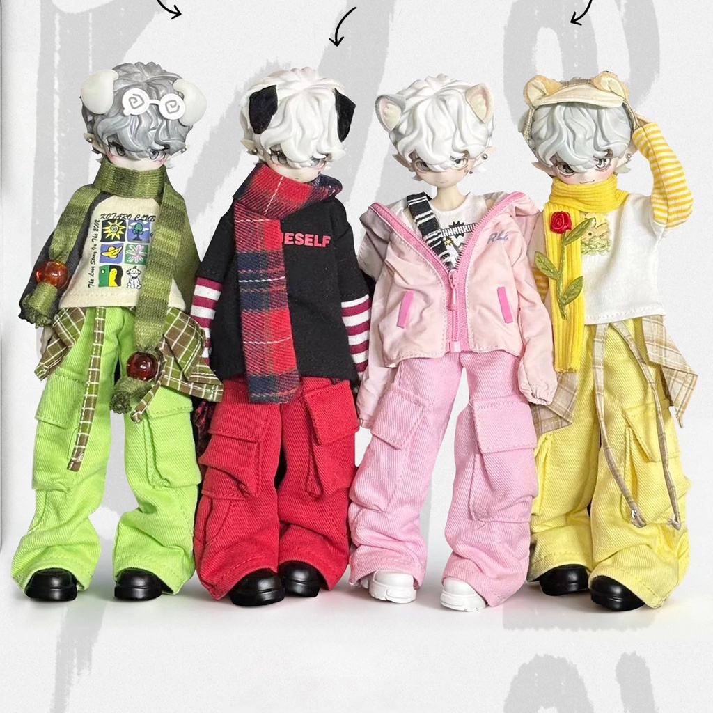 1/6 1/4 ワイドカーゴパンツ ドーパミンカラー Azone OB22 OB24 オビツ22 オビツ24 ピュアニーモ S ピュアニーモ M MDD MSD