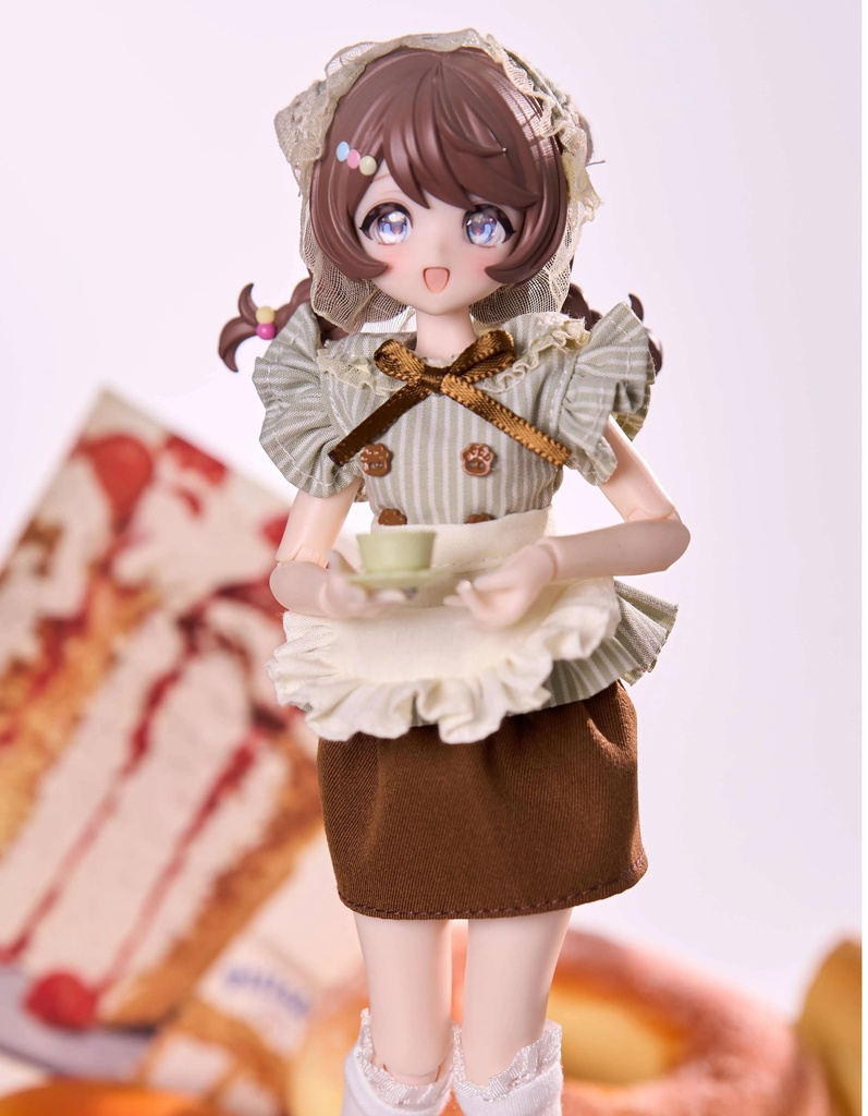 1/6　メイド服　5点セット　ドール服　Azone　OB22　OB24　オビツ22　オビツ24　ピュアニーモ S　ピュアニーモ M　