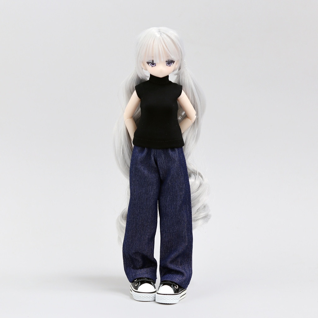 1/6 デニムワイドパンツ ドール服 Azone OB22 オビツ22 ピュアニーモ S