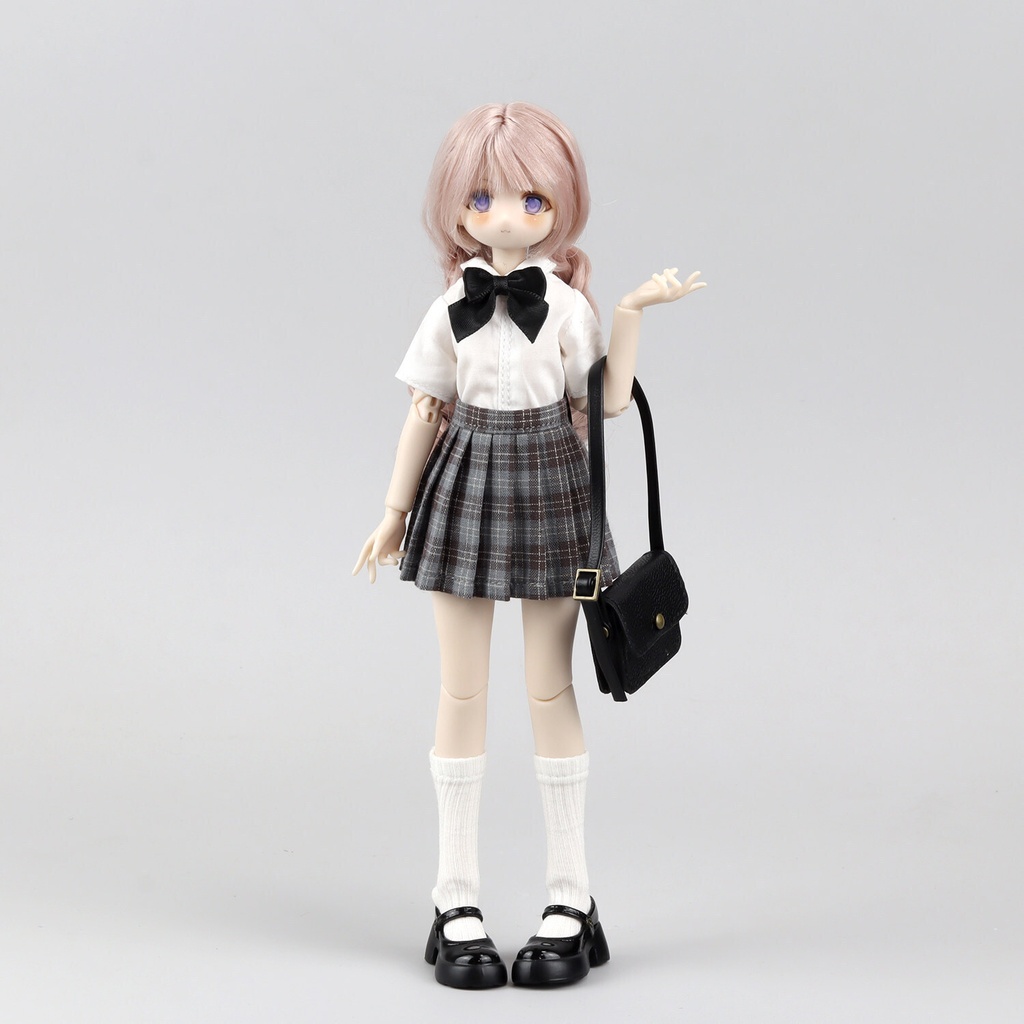 1/6 チェックプリーツスカート ドール服 Azone OB22 オビツ22 ピュアニーモ S