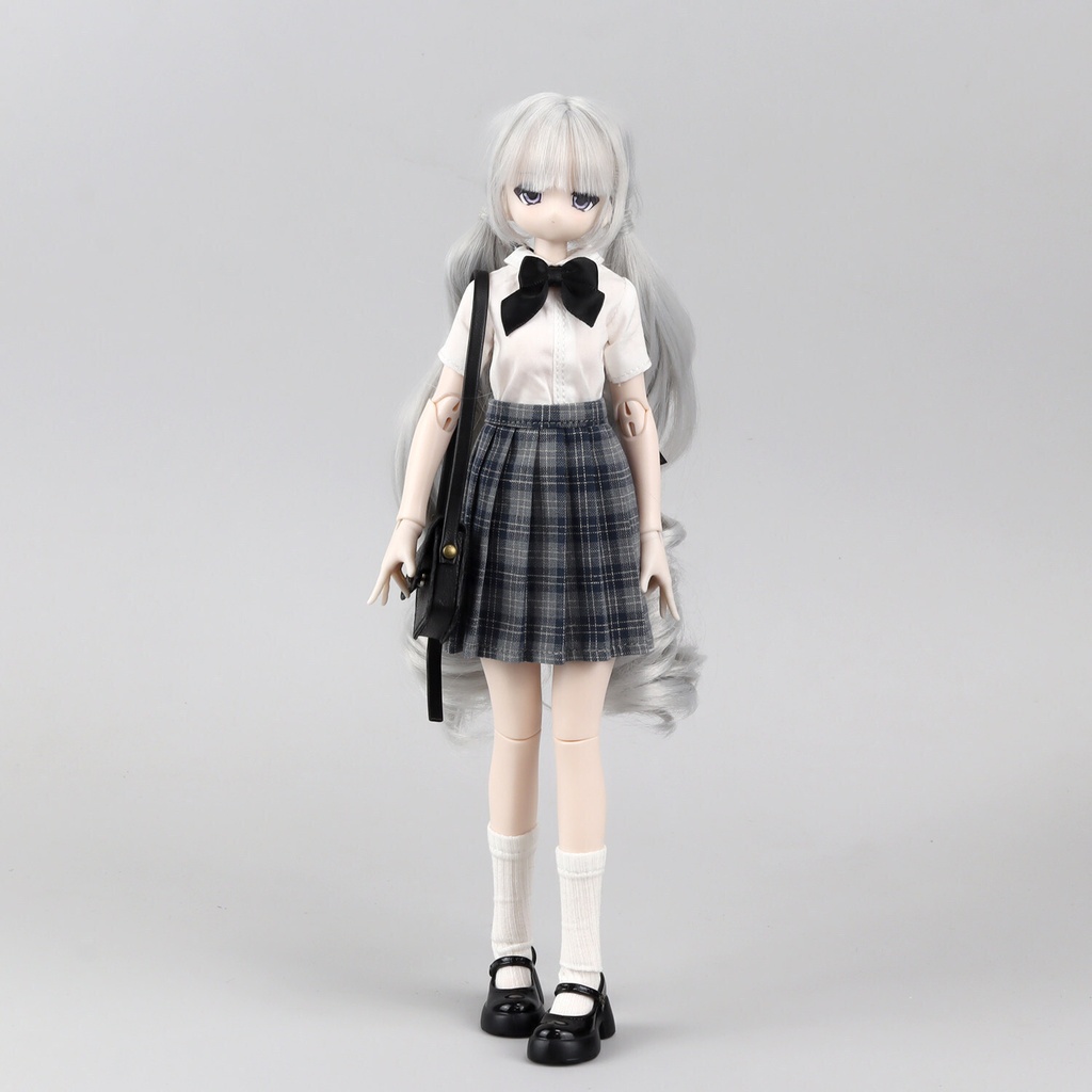 1/6 チェックプリーツスカート ドール服 Azone OB22 オビツ22 ピュアニーモ S