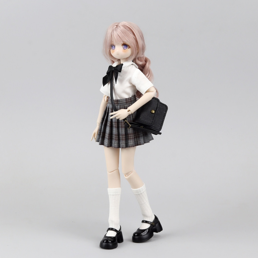 1/6 チェックプリーツスカート ドール服 Azone OB22 オビツ22 ピュアニーモ S