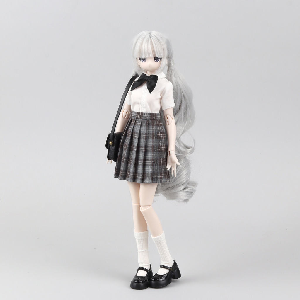 1/6 チェックプリーツスカート ドール服 Azone OB22 オビツ22 ピュアニーモ S