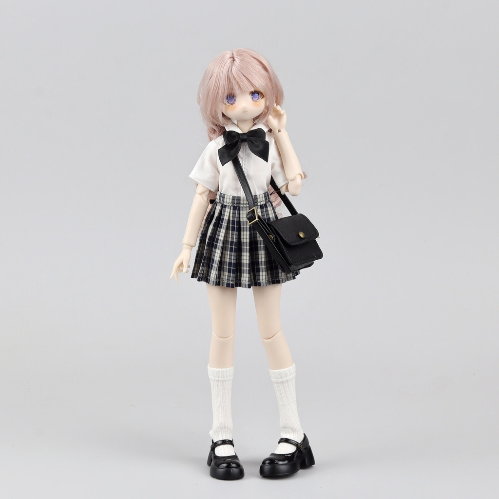 1/6 チェックプリーツスカート ドール服 Azone OB22 オビツ22 ピュアニーモ S
