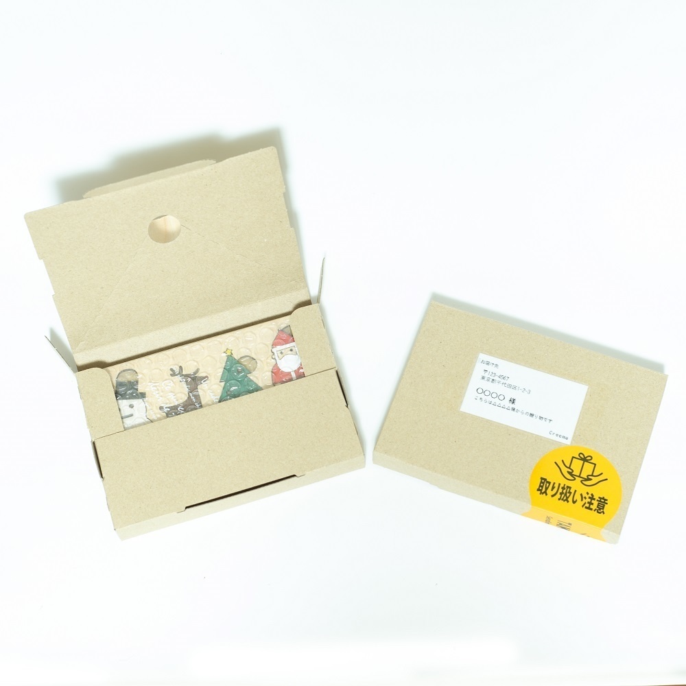 クリスマス「雪ダルマ トナカイ ツリー サンタクロース」小さな木の置物 4点セット