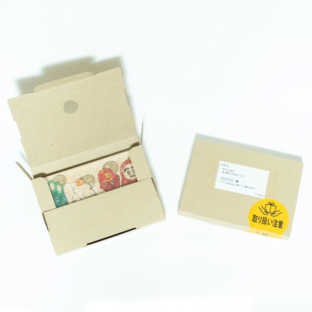 お正月「門松 鏡餅 鯛 ダルマ 」 小さな木の置物 4点セット