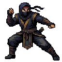 和風敵キャラ10体セット 128x128 PNG 透過 アイドルアニメ スプライトシート