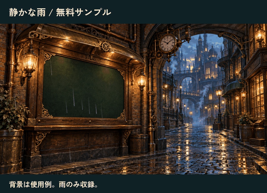 【無料あり】蒸気街の雨と窓辺|透過APNG 6点・静止PNG 3点/ココフォリア・TRPG