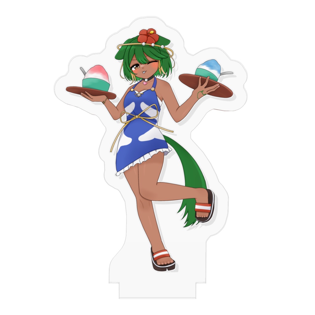 【2025夏】日焼け小浦すてぃアクリルスタンド(褐色水着エプロン)