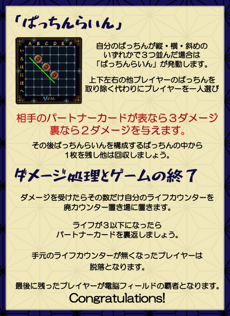 パーティーゲーム『Vぱっちん』【ココフォリア用】