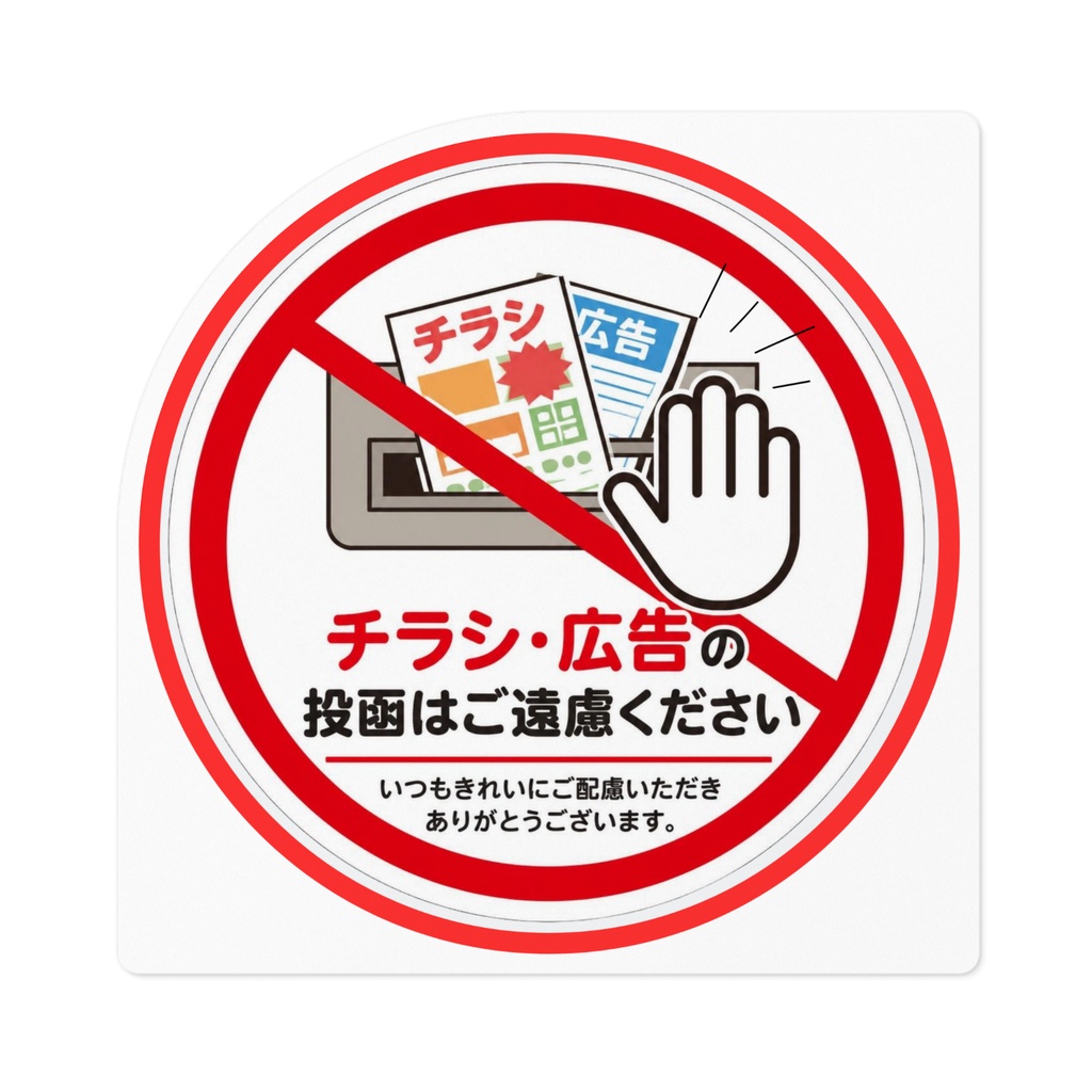 チラシ・広告投函お断りステッカー