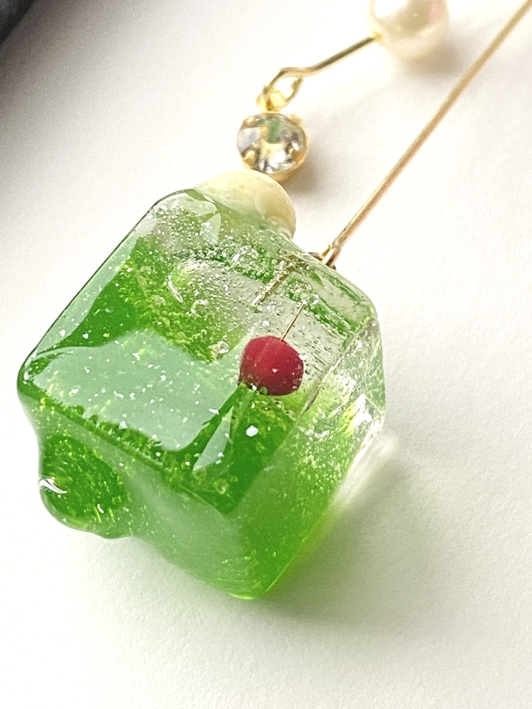 クリームソーダver 溶け氷ピアス/イヤリング