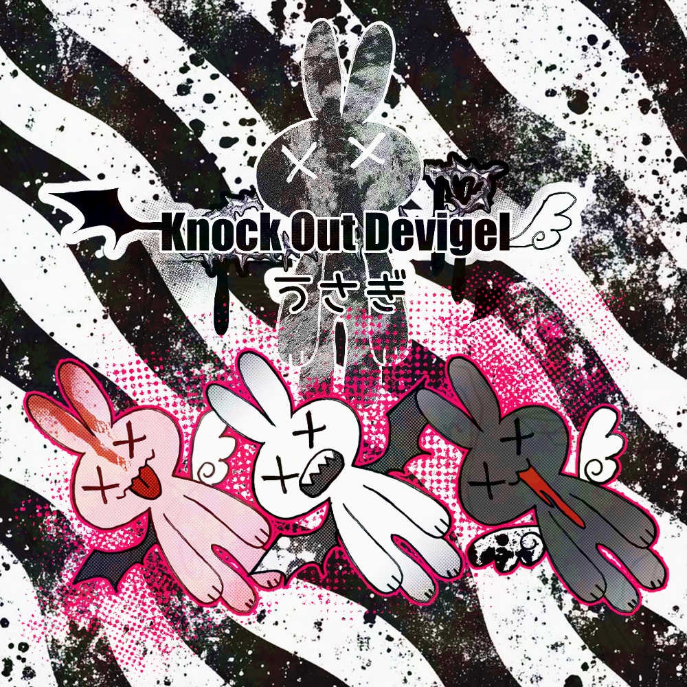 K.O.Devigelうさぎsticker(全3種）