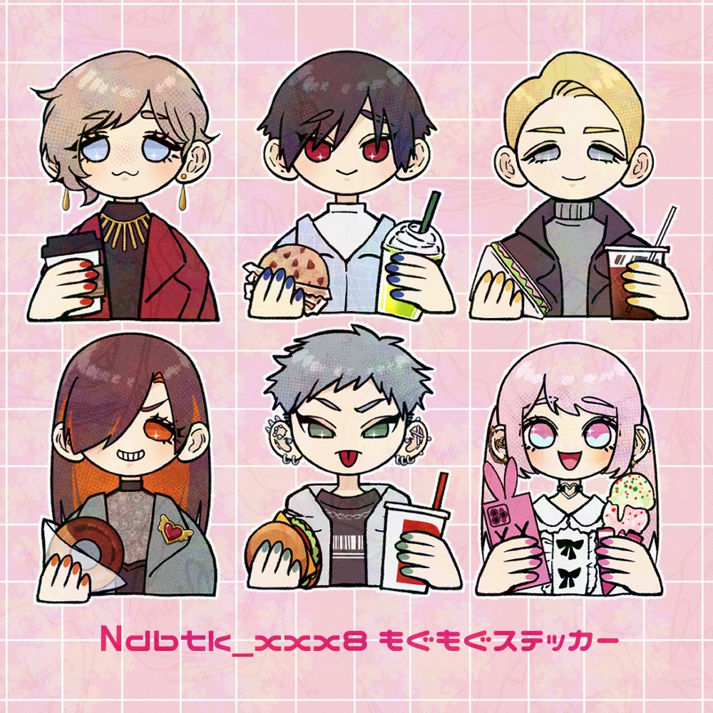 もぐもぐsticker(全6種)