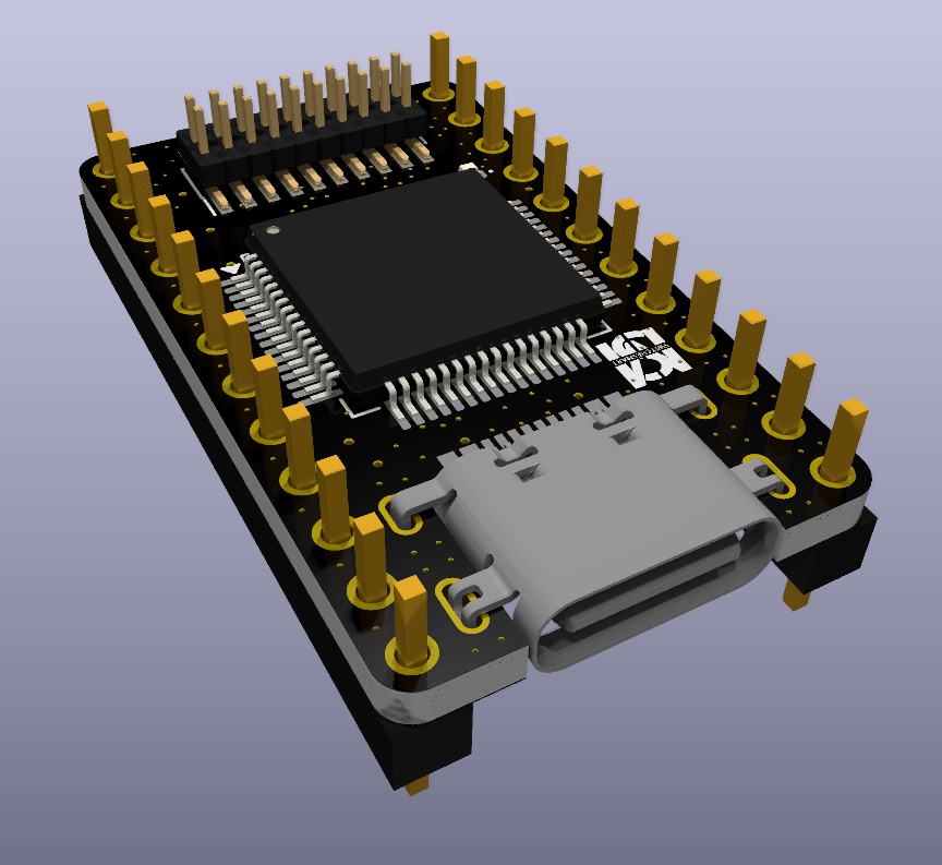 【予約販売】自作キーボード用マイコンモジュール SM-MCBG474(STM32G4マイコン搭載)