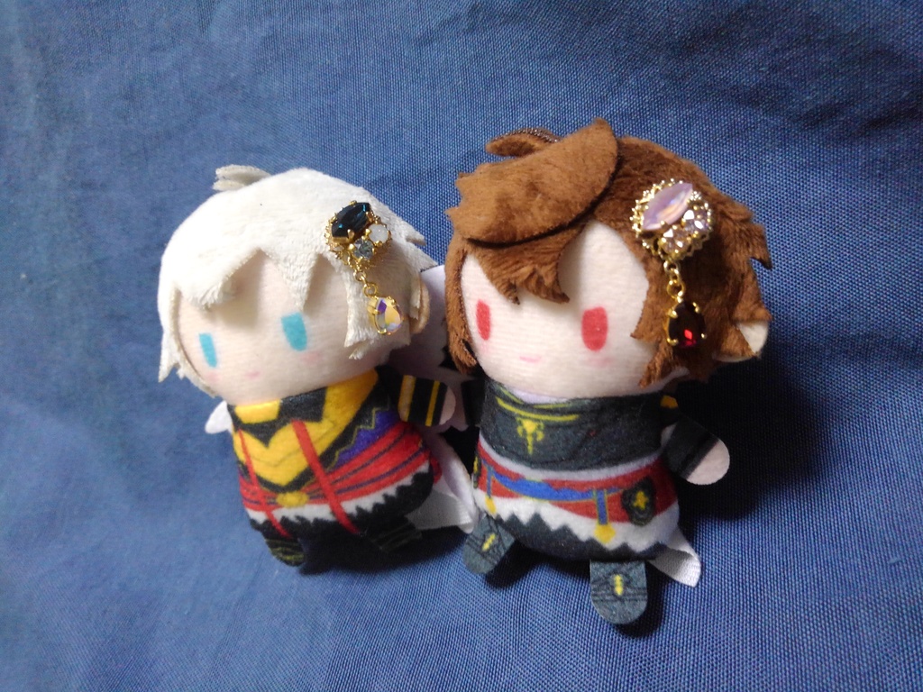 もち・ぬい用髪飾り(雫・ゴールド)