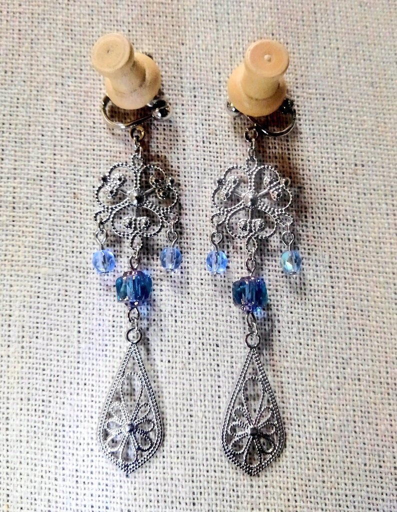 【グラブル】透かしパーツのイヤリング