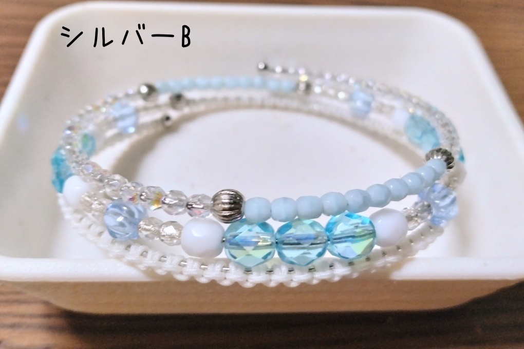 【arteVarie135】ワイヤーブレスレット・シルバー