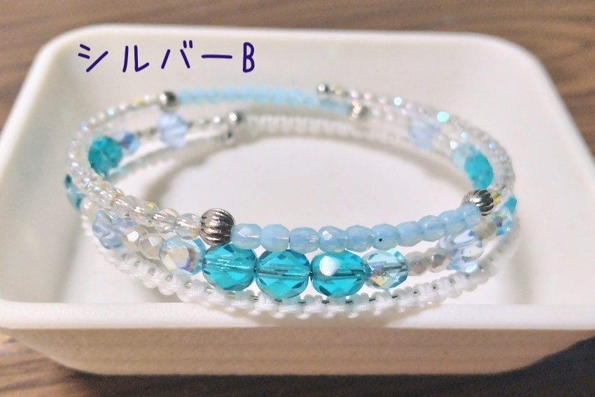 【arteVarie121】ワイヤーブレスレット・シルバー