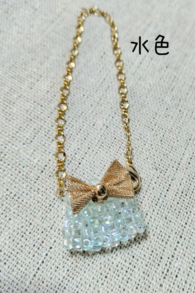 ぬいサイズビーズバッグ