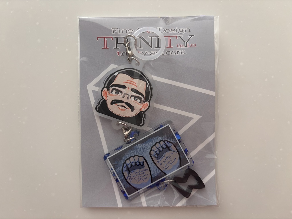 No, I'm not a Human めじるしっぽい連結アクリルキーホルダー 陰謀論博士ver.