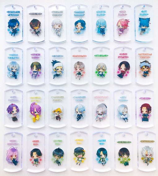 【116振り】花とチビ男士軽装アクキー(送料込)