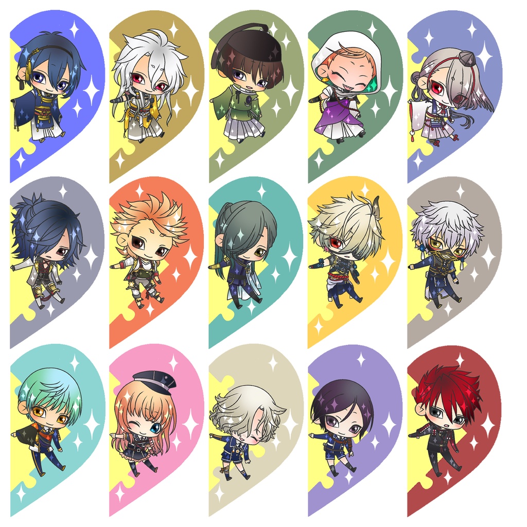 【87振り】パズルるリボンハートアクキー※文字無し2振りも可※送料込1310円のアクキーです✨追加リク可